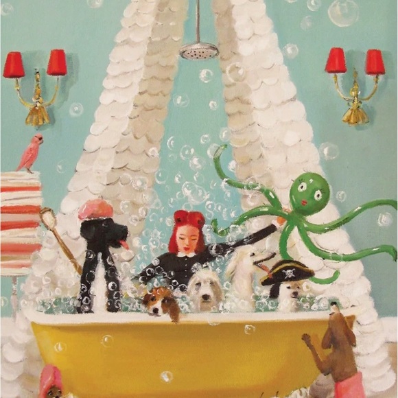 New York Puzzle Company. Bubble Bath Jigsaw Puzzle. Janet Hill - Picture 3 of 4